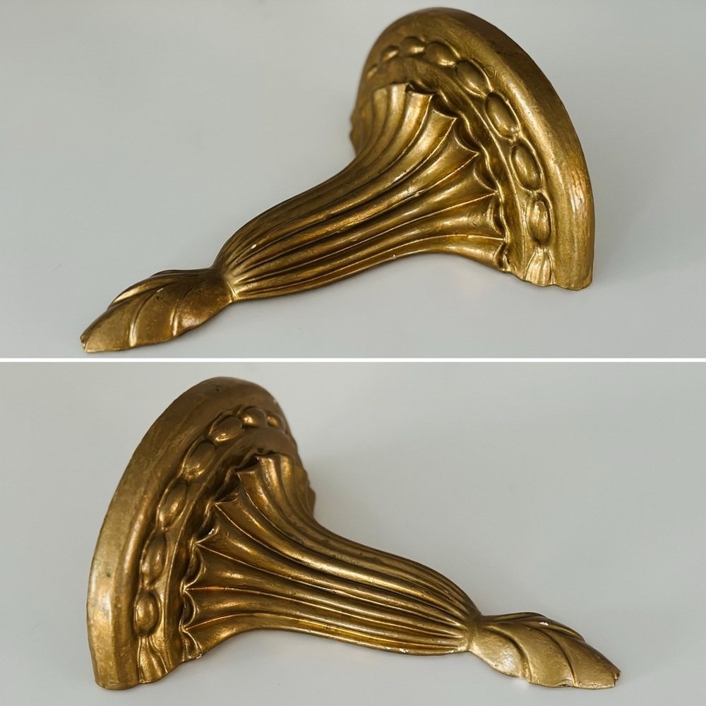 Vintage Florentine demilune wall shelf - Picture 14 of 14